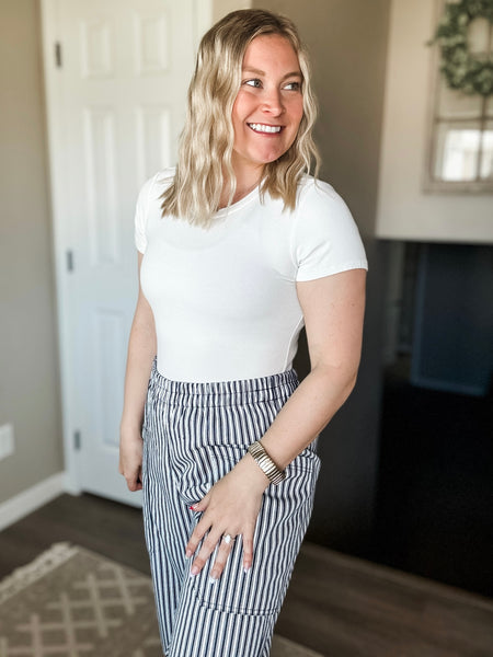 Tully Stripe Wide Leg Pants