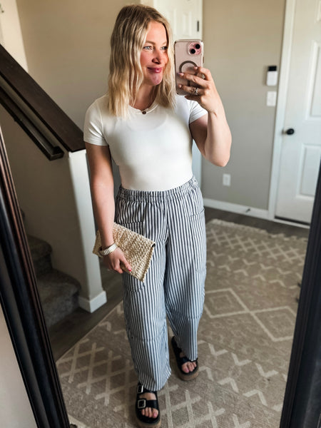 Tully Stripe Wide Leg Pants