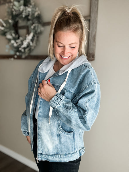 Lindie Mineral Wash Hoodie Jacket