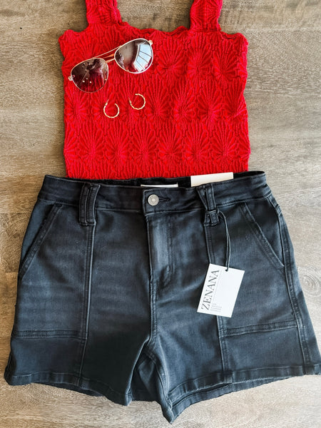 Bennett Utility Pocket Denim Shorts