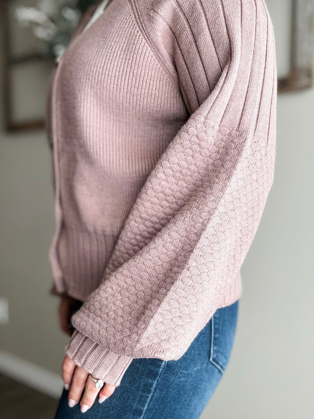 Briley Textured Cardigan - SIZE MEDIUM