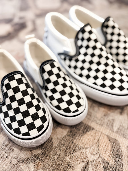 PREORDER Indy Checkered Slip On Sneaker - Adult