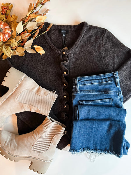 Riva Ruffle Cardigan