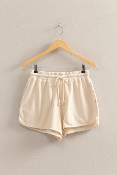 Laynee Drawstring Shorts - Alpaca