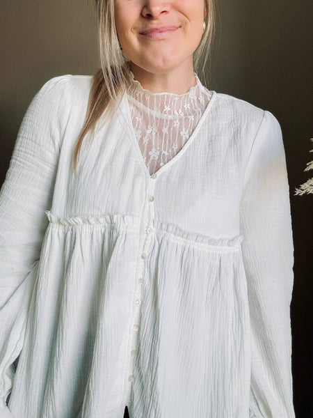 Ever After Floral Lace Top