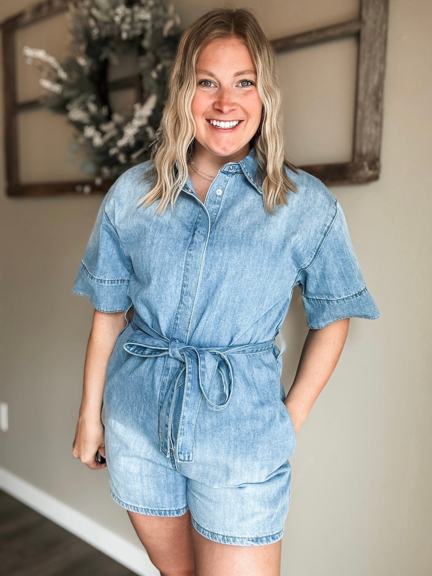 Wylie Denim Romper