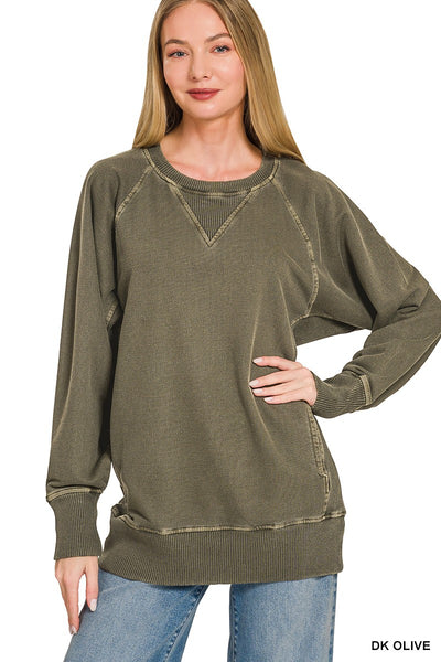 Shea Crewneck Sweatshirt - Olive