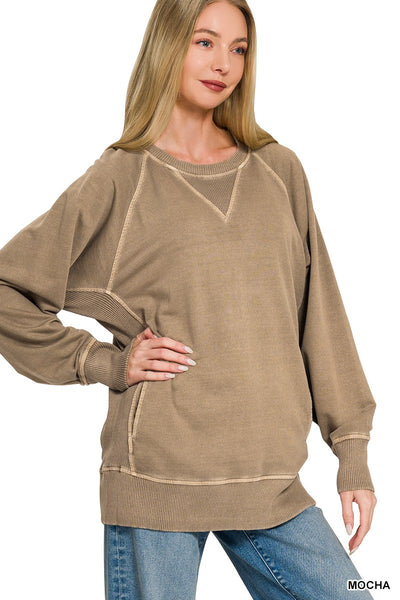 Shea Crewneck Sweatshirt - Mocha