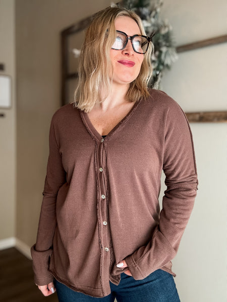 Brenna V Neck Cardigan