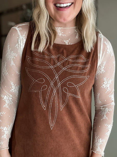 PREORDER Laredo Corduroy Stitch Dress