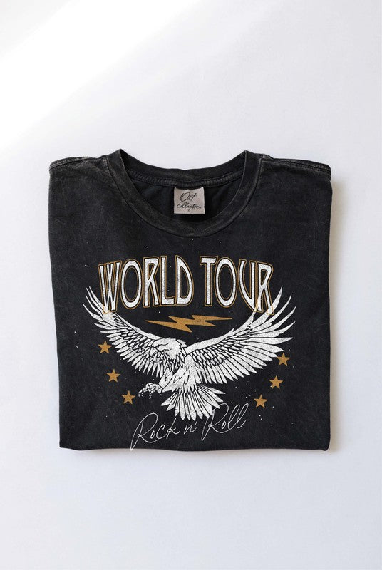 Emmy World Tour Graphic Tee - Mineral Black