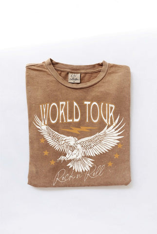 Emmy World Tour Graphic Tee - Toast