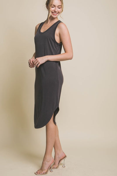 Loretta Midi Dress - Black - SIZE MEDIUM