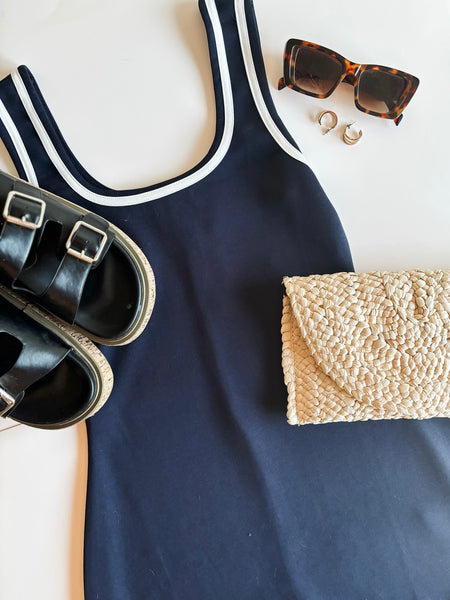 Fairway Social Skort Dress - Navy