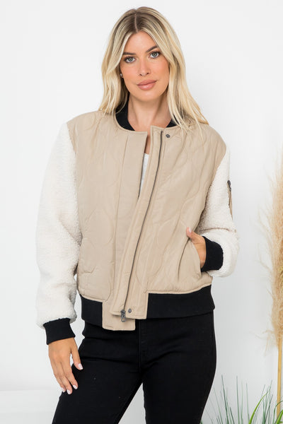 Aero Quilted Bomber Jacket