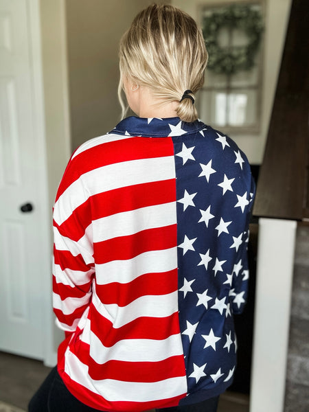 PREORDER United We Stand Quarter Zip Pullover