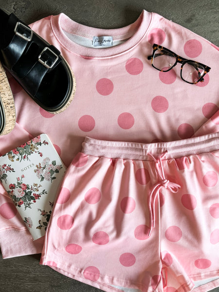 PREORDER Dotty Darling Short & Pullover Set
