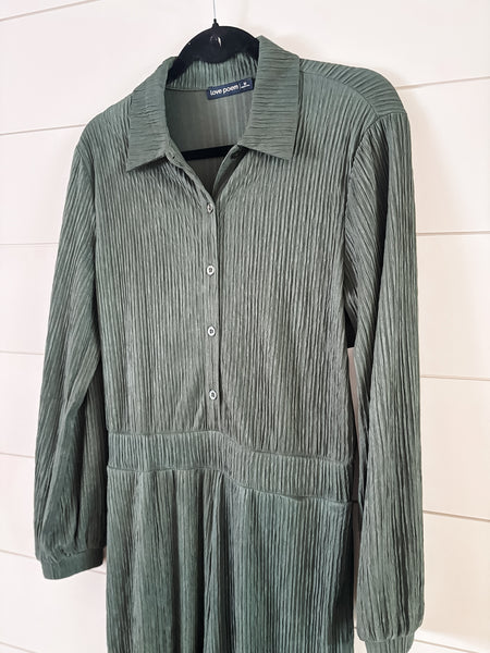 Iris Crinkle Jumpsuit - SIZE SMALL