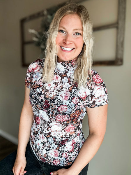 PREORDER Karis Floral Mesh Top