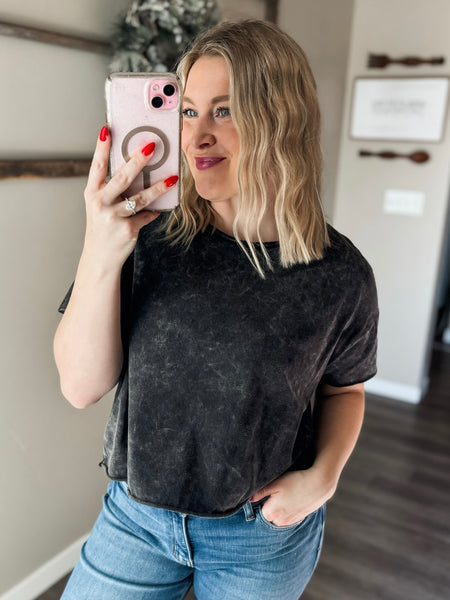 Denise Crop Top - Black