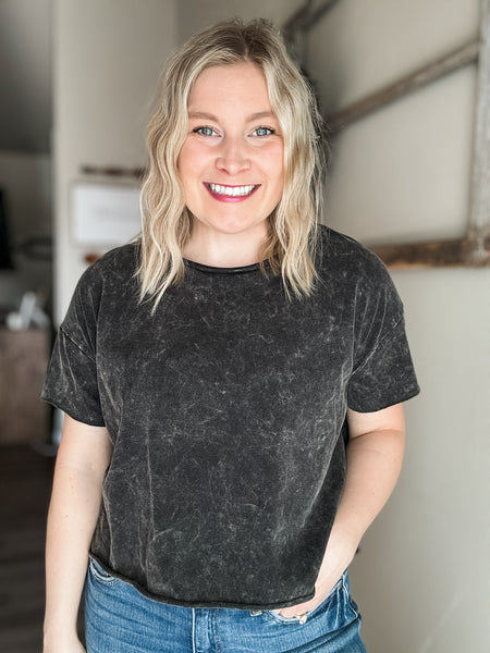 Denise Crop Top - Black