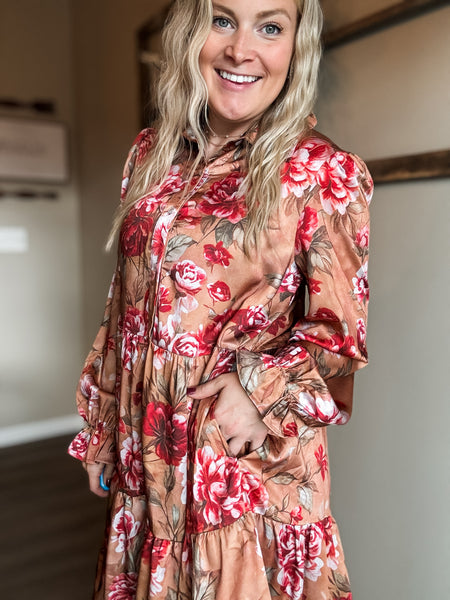 Vivya Floral Tiered Dress - SIZE MEDIUM