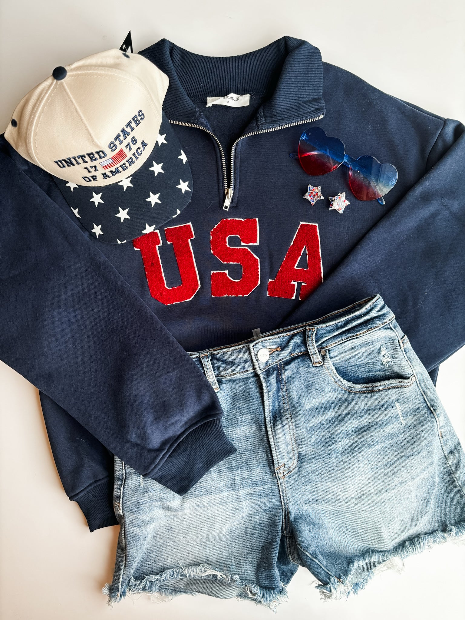 Varsity USA Quarter Zip Sweatshirt