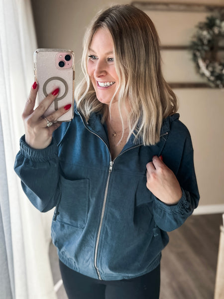 PREORDER Tenny Ribbed Zip Jacket
