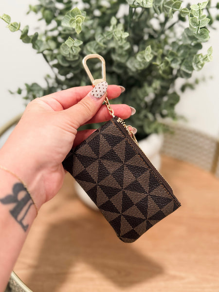 Kiva Keychain Wallet - Brown