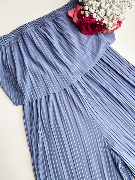 Venezia Pleated Strapless Jumpsuit