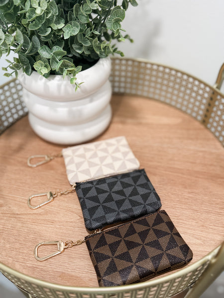 Kiva Keychain Wallet - Brown