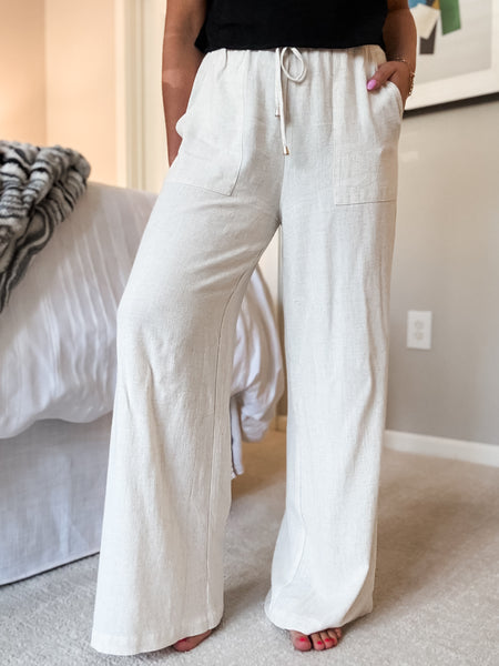 Beachcomber Linen Wide Leg Pants