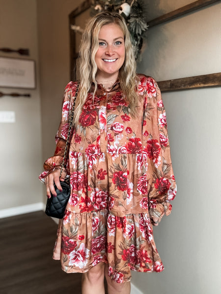 Vivya Floral Tiered Dress - SIZE MEDIUM