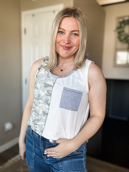 Cadet Camo Contrast Tank