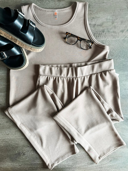 Laguna Cropped Pants - Taupe