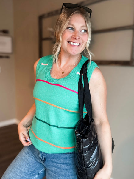PREORDER Sorrento Stripe Sweater Tank