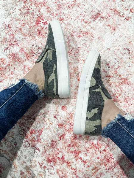 Cruz Camo Slip On Sneakers