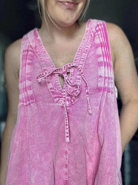 Dollie Denim Romper - SIZE MEDIUM