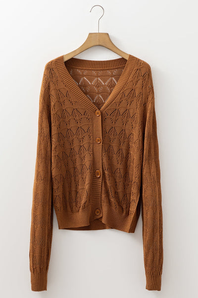 Langley Crochet Cardigan - SIZE MEDIUM