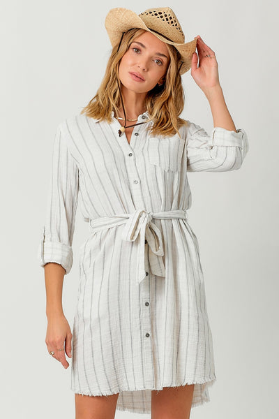 Drue Gauze Shirt Dress