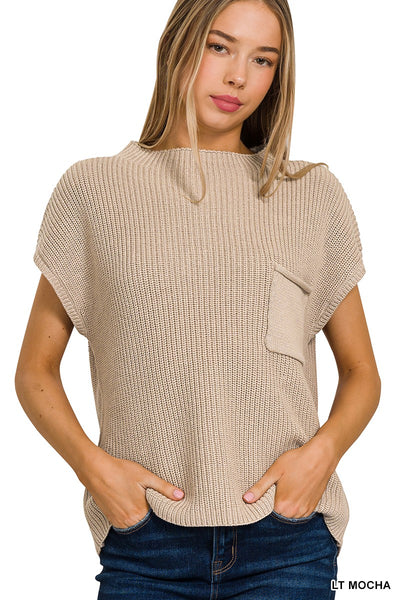 Sloane Sleeveless Knit Top - Light Mocha