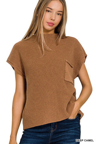 Sloane Sleeveless Knit Top - Deep Camel