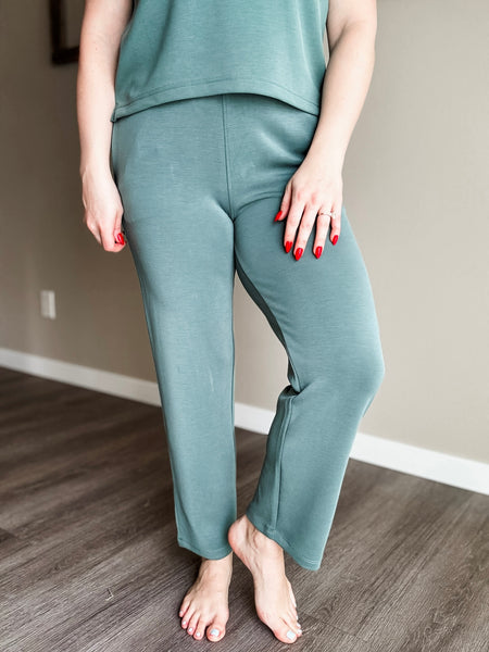 Laguna Cropped Pants - Green