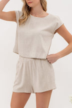 Evlan Linen Set - SIZE SMALL