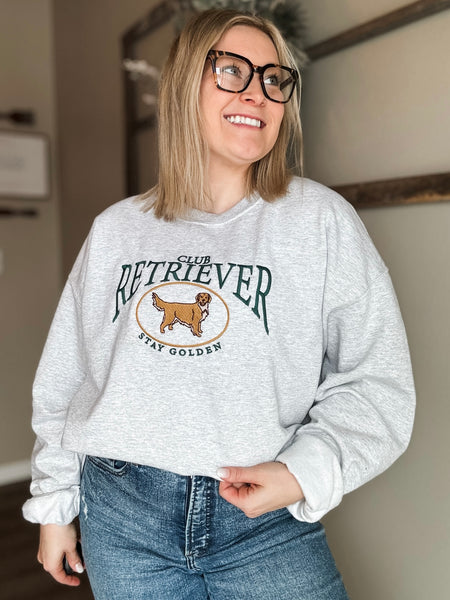 Retriever Club Embroidered Sweatshirt - SIZE S/M