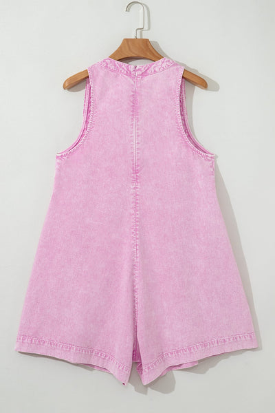 Dollie Denim Romper - SIZE MEDIUM