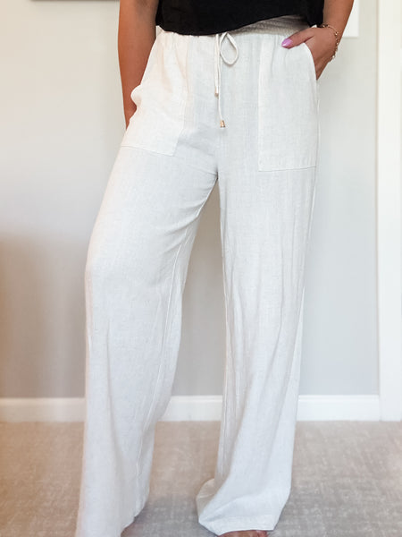 Beachcomber Linen Wide Leg Pants