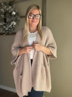 Yasmine Cozy Poncho - Beige