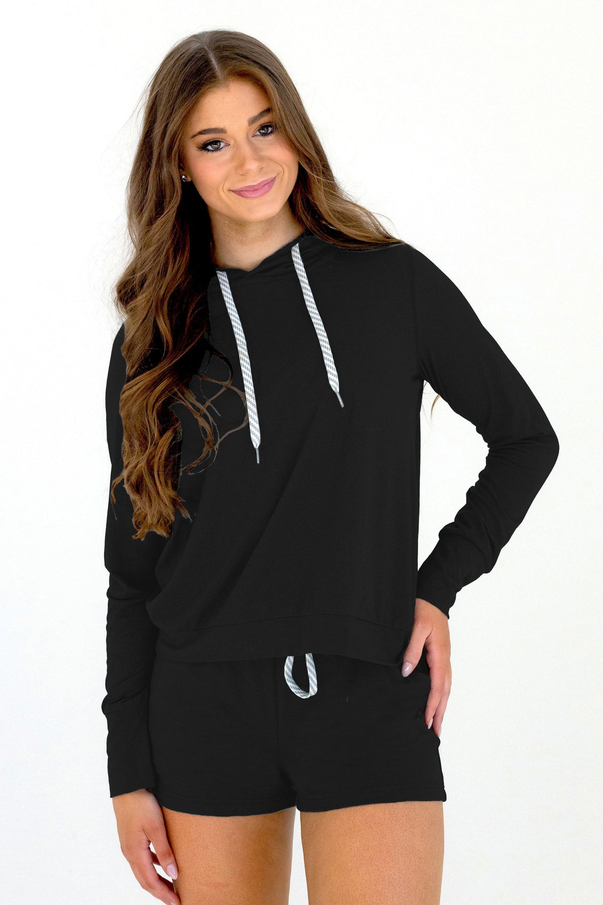 Verity Yoga Hoodie - Black