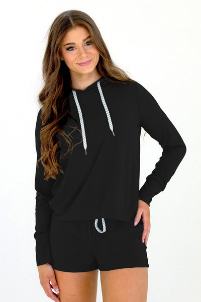 Verity Yoga Hoodie - Black